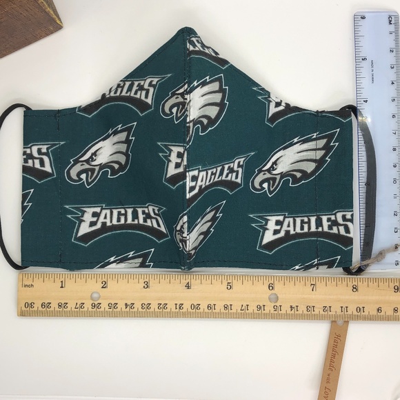 EAGLES Football 100% Cotton Face Mask~New! - Picture 13 of 13